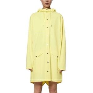 Rains Unisex Long Waterproof Jacket Straw XS  Raincoat Women's New Golf Travel